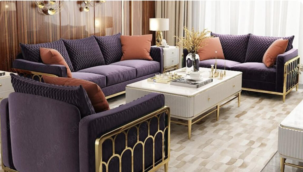 Bộ sofa phòng khách GD441 - Bộ sofa Luxi