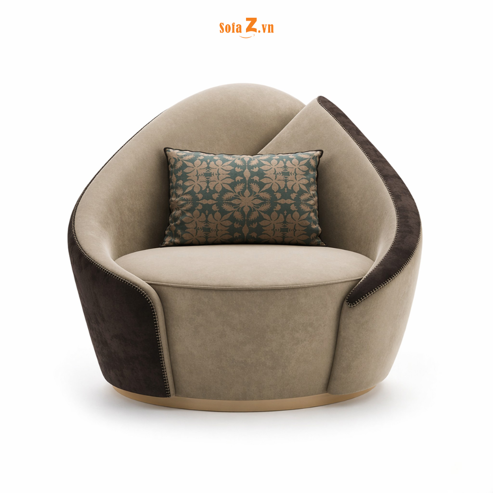 GD1079 - GHẾ ARMCHAIR CAO CẤP CALYX TUYỆT TÁC TẠO HÌNH ĐÀI HOA SANG TRỌNG