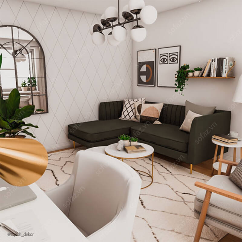 Lựa chọn ghế sofa phòng khách nhỏ sao cho chuẩn phong thủy