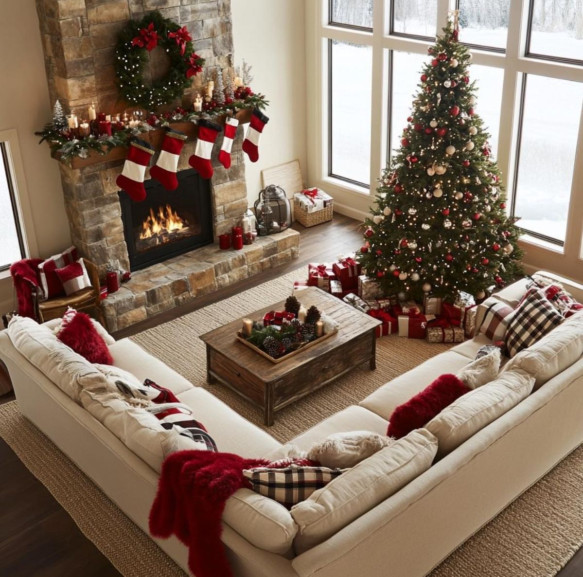 TRANG TRÍ SOFA ĐÓN GIÁNG SINH 2025: NGHỆ THUẬT TẠO RA TRUNG TÂM ẤM ÁP CHO PHÒNG KHÁCH