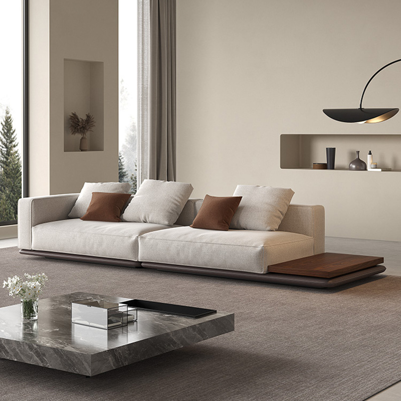 SOFA GÓC LUX HIỆN ĐẠI VỚI KHUNG GỖ ÓC CHÓ BỌC VẢI/NỈ - GD1043