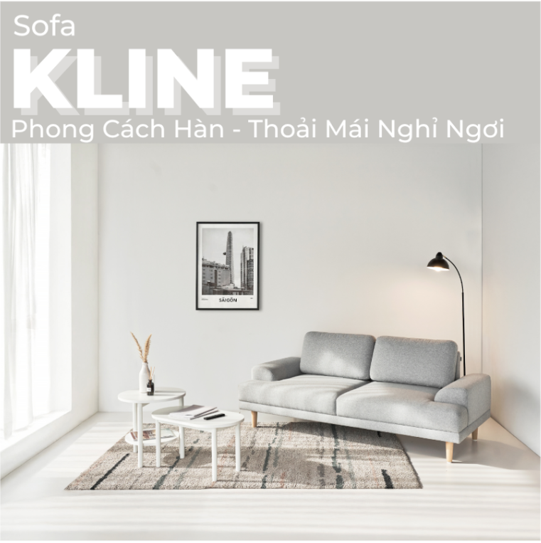 Sofa Văng GD1021  - Sofa Phòng Khách Hiện Đại KLINE Phong Cách Hàn Tối Giản - Thoải Mái Nghỉ Ngơi