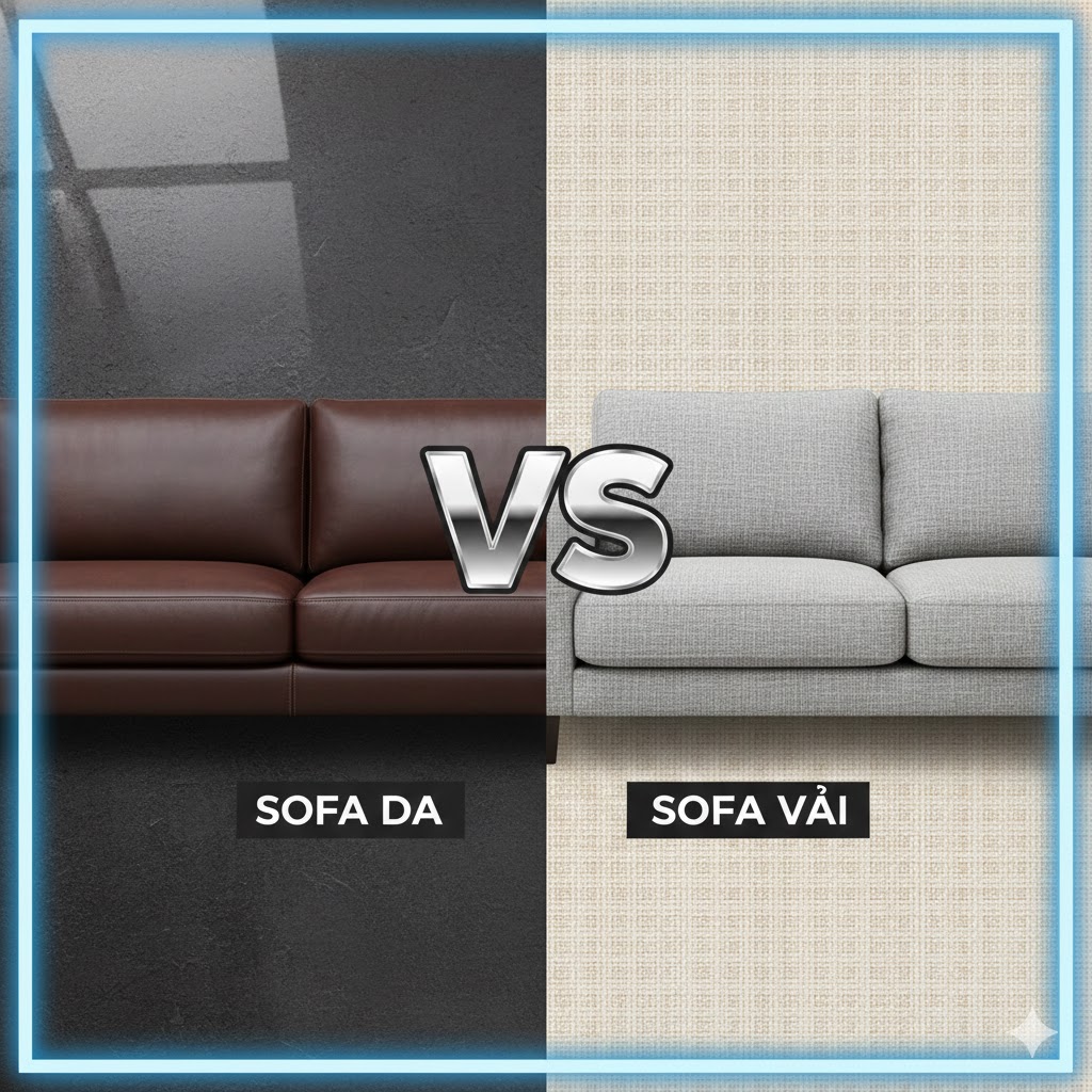 SOFA DA VÀ SOFA NỈ: ĐÂU LÀ LỰA CHỌN TỐI ƯU CHO PHÒNG KHÁCH NHÀ BẠN?