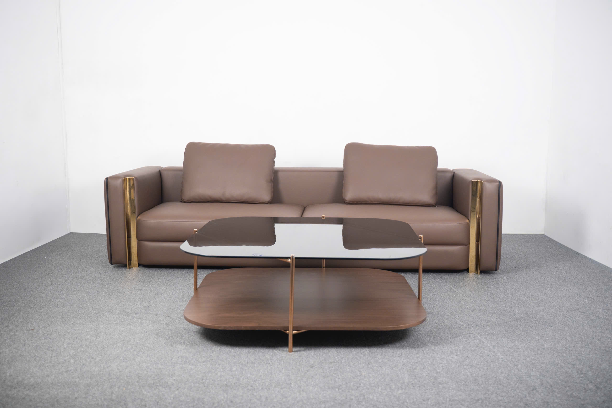 BỘ BÀN GHẾ SOFA DA CAO CẤP KIẾN TẠO KHÔNG GIAN PHÒNG KHÁCH - GD1035