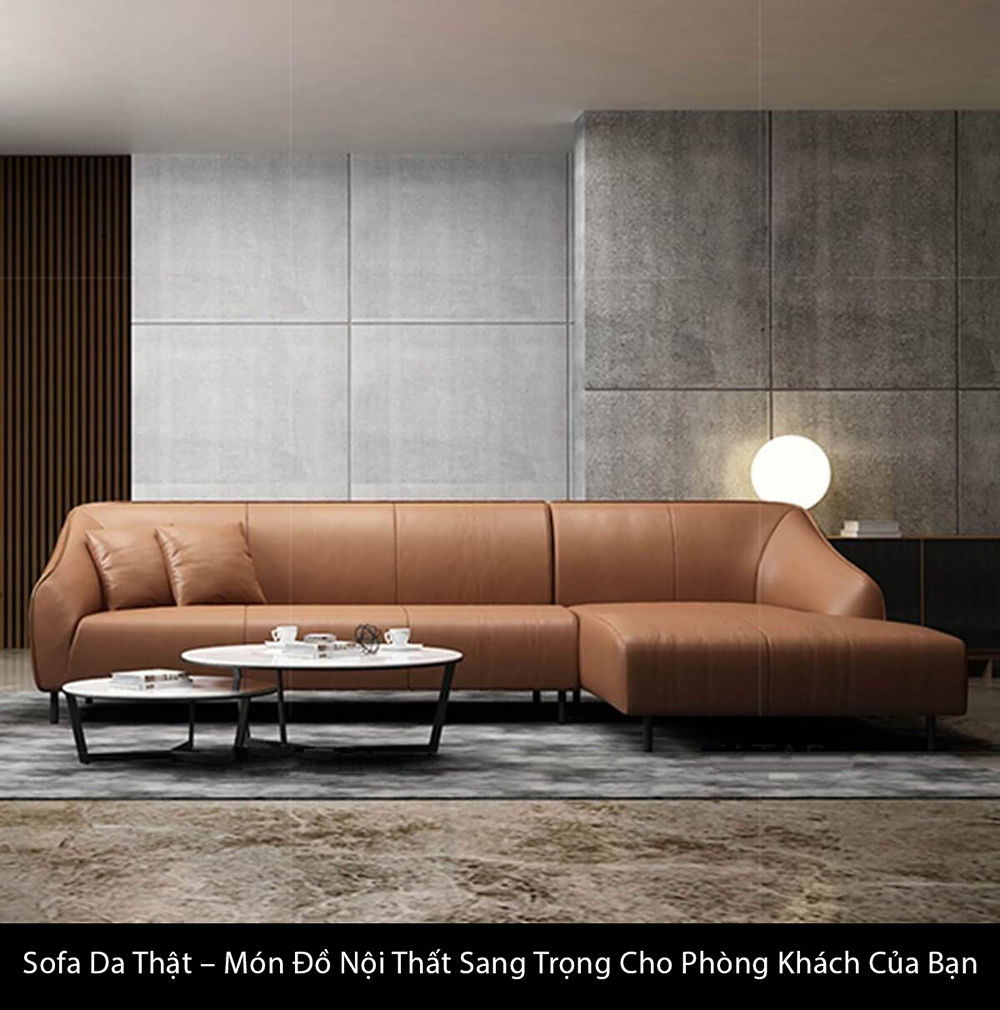 Sofa Da Thật – Món Đồ Nội Thất Sang Trọng Cho Phòng Khách Của Bạn