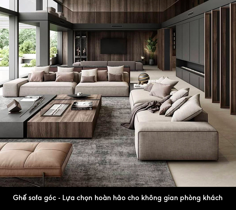 Ghế sofa góc - Lựa chọn hoàn hảo cho không gian phòng khách