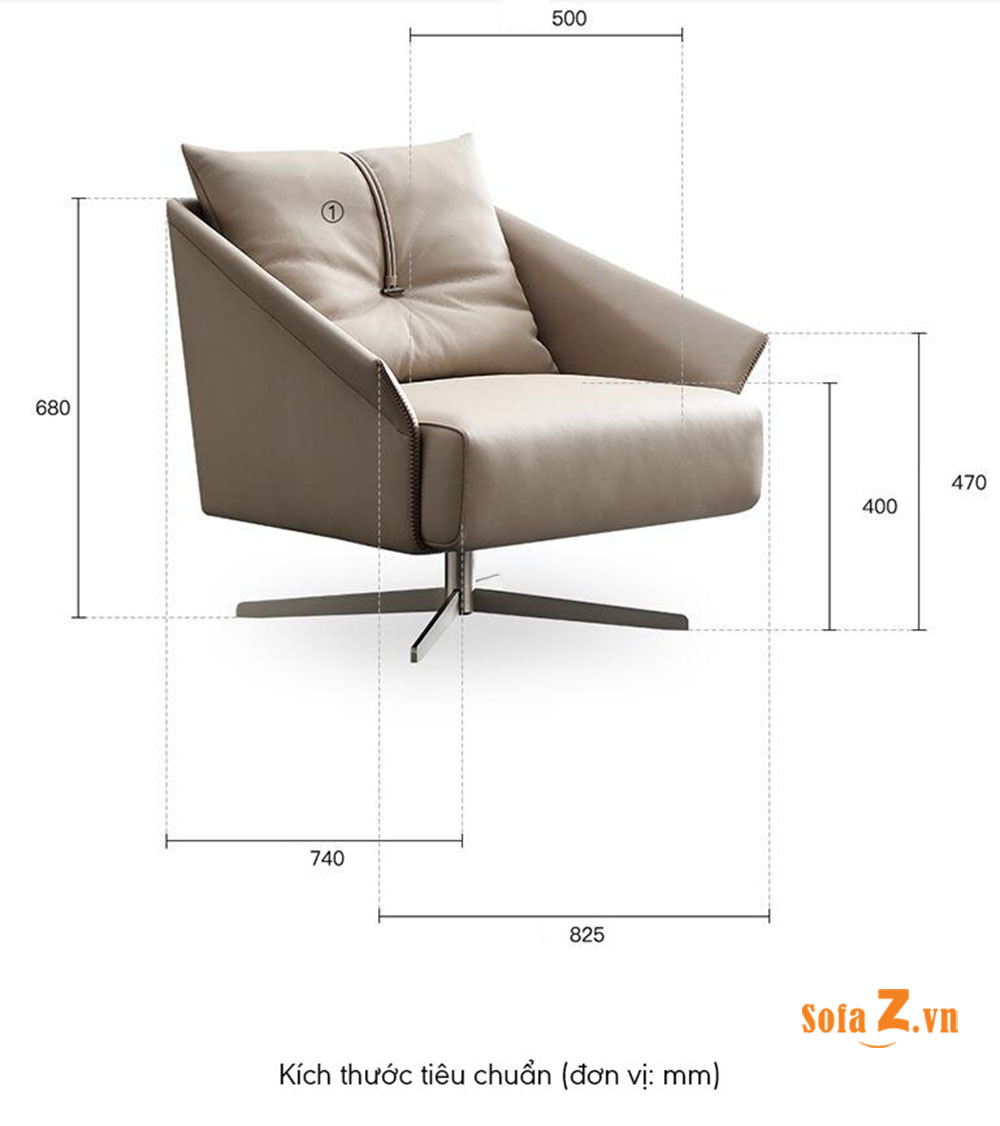 Sofa Phòng Khách GD520 - Sofa Đơn Payadi