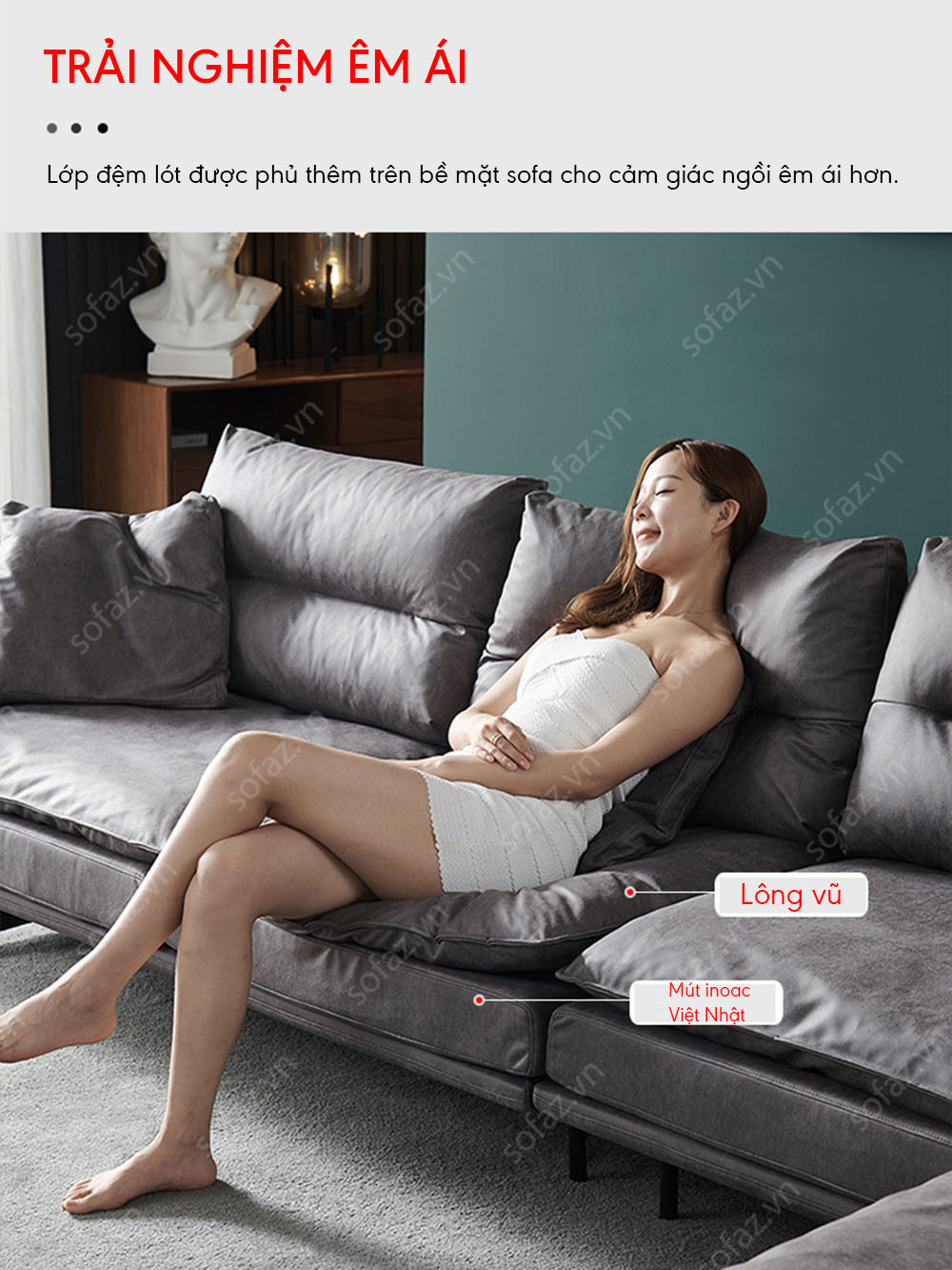 Sofa phòng khách GD537 - Sofa góc Dilan