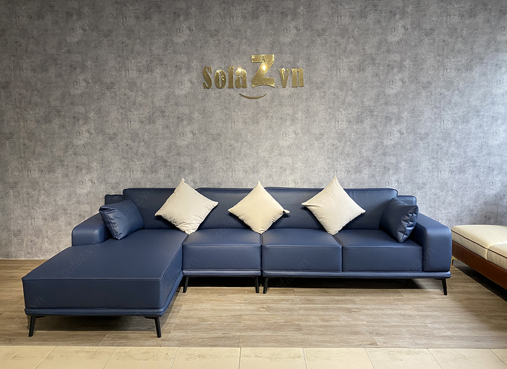Sofa góc bọc da phòng khách SG09