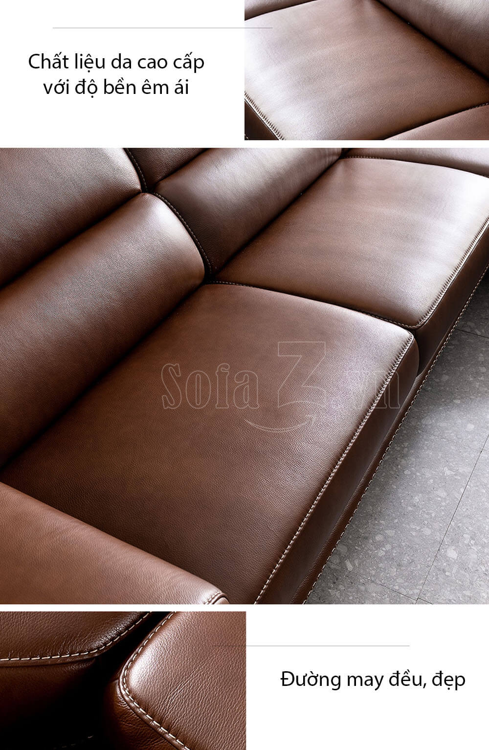 Sofa phòng khách GD408 - Sofa góc Aslan