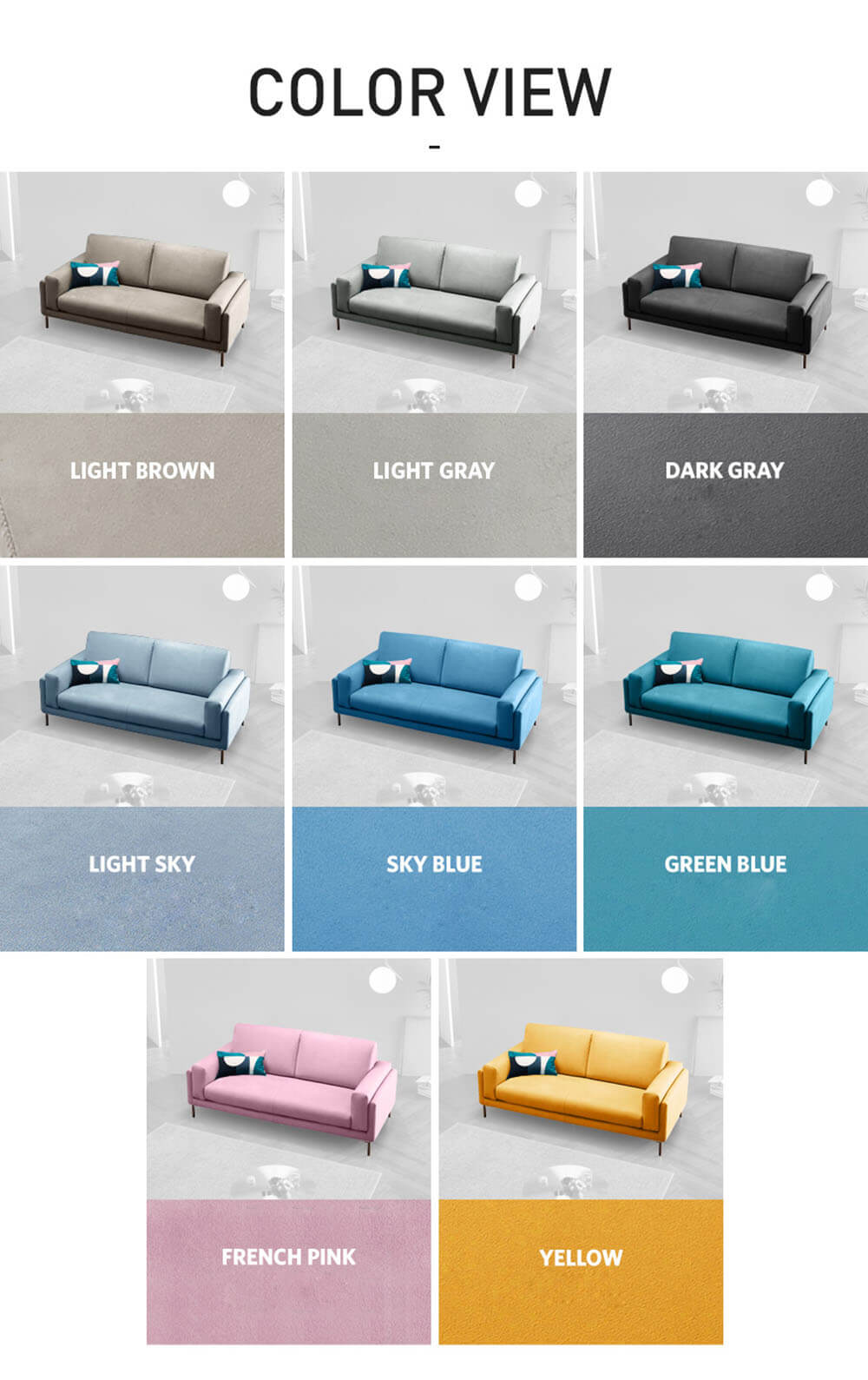 Sofa phòng khách GD115 - Sofa văng Materi