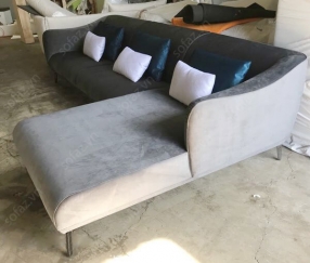 Ghế sofa góc nỉ phòng khách hiện đại - AT87