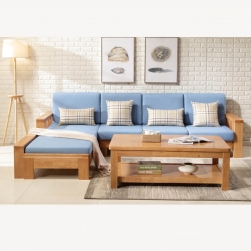 Ghế sofa góc gỗ độc đáo GD343