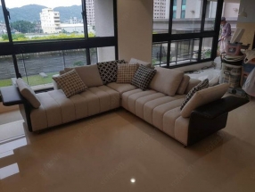GHẾ SOFA GÓC BỌC DA CAO CẤP - AT42