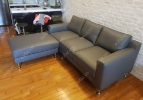 Ghế sofa góc bọc da– AT66