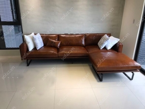 Ghế sofa góc bọc da sang trọng – AT78