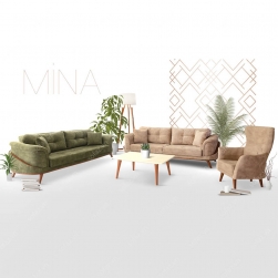 Bộ sofa phòng khách GD89 - Mina sofa chất liệu nỉ