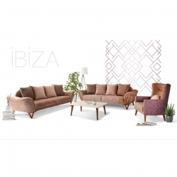 Bộ sofa phòng khách GD88 - Ibiza sofa chất liệu nỉ