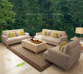 Sofa vải GD18 giá rẻ thoáng mát, thân thiện môi trường