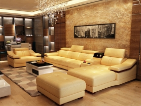 Bộ sofa góc L GD16 giá rẻ cho phòng khách thanh lịch