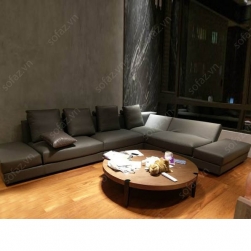 GHẾ SOFA GÓC BỌC DA - AT32