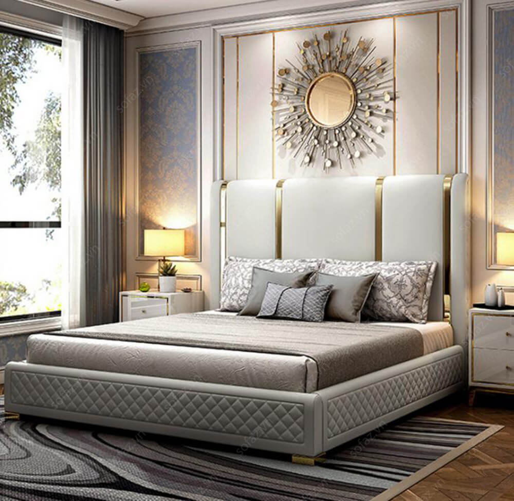 Giường ngủ bọc da PN154 luxury